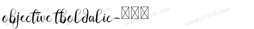 objective tboldalic字体转换